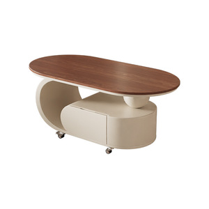 Juego de <span class=keywords><strong>Mesa</strong></span> de Centro Moderna para Sala de Estar con Almacenamiento, Estilo Crema, <span class=keywords><strong>Decorativa</strong></span>, de <span class=keywords><strong>Alta</strong></span> Calidad para el Hogar - Product Image 6