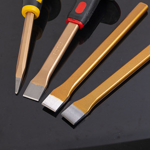 Flat Chisel Set Metric Straight Tip Stonemason Use Electrostatic Spraying - Product Image 3