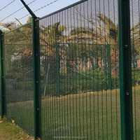 Sistema de Cerca Eléctrica de Seguridad de Panel Plano de Malla 358 para Seguridad Residencial, Cerca Solar 358 con Alarma Integrada