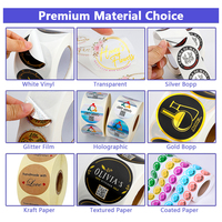 Autocollants Personnalisés Transparents en Vinyle PVC, Étiquettes d'Emballage Imprimées Imperméables pour Bougies, Bouteilles et Bocaux, avec Logo