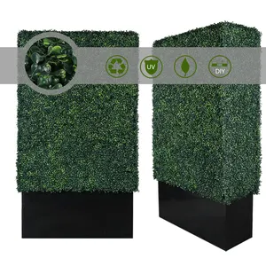 CQ 1-1wedding Vertical Jardin Décoration Plantes Artificielles Herbe Mur Toile de Fond Faux Système Vert avec Jardinière Noire