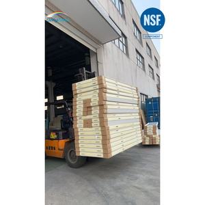 Panneau mural NSF 75 <span class=keywords><strong>mm</strong></span> <span class=keywords><strong>100</strong></span> <span class=keywords><strong>mm</strong></span> 120 <span class=keywords><strong>mm</strong></span> 150 <span class=keywords><strong>mm</strong></span> 200 <span class=keywords><strong>mm</strong></span>, panneau sandwich en PU pour <span class=keywords><strong>toiture</strong></span>, panneaux en <span class=keywords><strong>polyuréthane</strong></span> pour l'isolation des chambres froides - Product Image 3