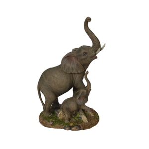 11.5 pulgadas tamaño de la <span class=keywords><strong>vida</strong></span> al aire libre grande resina elefante recuerdos estatuas - Product Image 1