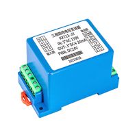 Transmisor de Señal de Entrada Analógica de 0-5VAC, 0-50VAC, 0-100VAC, 4-20mA, 0-10V, Conexión Trifásica en Riel DIN, Transductor de Voltaje CA 0.2