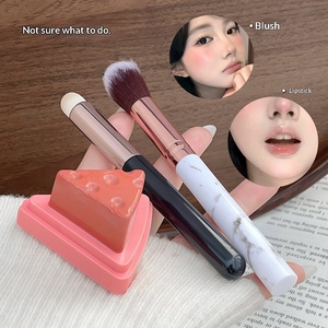 Rubor en Crema Suave de Terciopelo Ligero, Color Crema, Fácil de Difuminar, Polvo Natural que No se Desvanece, Rubor Multiusos para Iluminar el <span class=keywords><strong>Maquillaje</strong></span> - Product Image 2