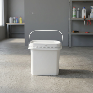Conteneur en plastique carré de 4 L, conteneur de stockage durable, boîte d'emballage en plastique de qualité alimentaire pour usage domestique et industriel - Product Image 2