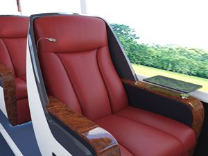 Asiento de coche reclinable de negocios de lujo MVP, asientos de tren comercial VIP, sofá silla reclinable funcional de negocios para furgoneta y autobús - Product Image 5