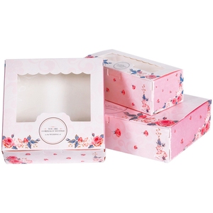 Alta calidad Paquete de color rosa <span class=keywords><strong>pastel</strong></span> claro caja de regalo barato entrega de alimentos caja de papel - Product Image 2