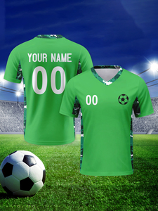 Uniforme <span class=keywords><strong>de</strong></span> Fútbol <span class=keywords><strong>de</strong></span> Alta Calidad 100% Poliéster con Cuello en V, Personalizable, Transpirable, <span class=keywords><strong>de</strong></span> Secado Rápido, con Impresión <span class=keywords><strong>de</strong></span> Nombre, Servicio OEM - Product Image 3