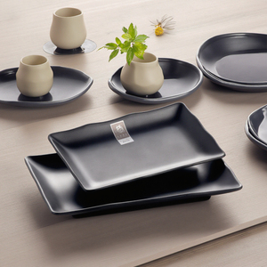 Guangzhou al por mayor <span class=keywords><strong>precio</strong></span> barato restaurante color negro de melamina de platos - Product Image 3