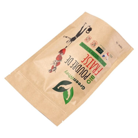 Ecologische Doypack voedselveilige staande pouch met ritssluiting, biologisch afbreekbare composteerbare verpakking voor fruit, biologisch poeder, aardbeien 1kg