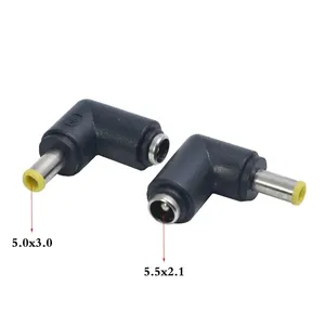 DC 5.5*2.1 Feminino para 5.0*3.0 Masculino DC Power Adapter Plug Connector Dc Jack Dica para Samsung Laptop Adapter Charger