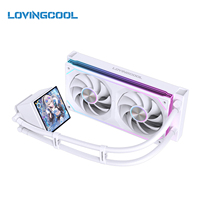 LOVINGCOOL OEM 2027 Nouvelle Arrivée Refroidisseur Liquide AIO Personnalisable avec Écran LCD 4 Pouces 240/360mm pour Processeur avec Ventilateur ARGB pour Boîtier PC