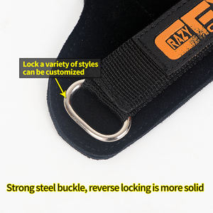Custom Mucca Palmo in Pelle Proteggere <span class=keywords><strong>le</strong></span> impugnature per <span class=keywords><strong>palestra</strong></span> con cinghie di sollevamento regolabile per sollevamento pesi, Powerlifting - Product Image 5