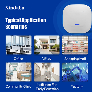 Xindaba Enterprise WiFi6 <span class=keywords><strong>Point</strong></span> d'accès sans fil monté au plafond pour la couverture intérieure Support routeur répéteur sans fil - Product Image 4