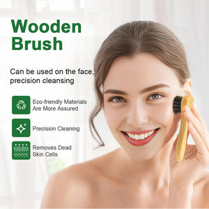 Brosse <span class=keywords><strong>de</strong></span> nettoyage en poils <span class=keywords><strong>de</strong></span> <span class=keywords><strong>cheval</strong></span> avec logo personnalisé en gros d'usine brosses <span class=keywords><strong>de</strong></span> nettoyage du visage en bois avec logo personnalisé - Product Image 3