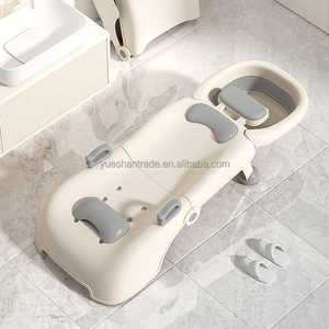 Produits <span class=keywords><strong>pour</strong></span> bébés biologiques Chaise de shampoing pliable <span class=keywords><strong>pour</strong></span> bébés avec bassin à shampoing et coussin de tête Chaise de lavage imperméable <span class=keywords><strong>pour</strong></span> enfants - Product Image 4