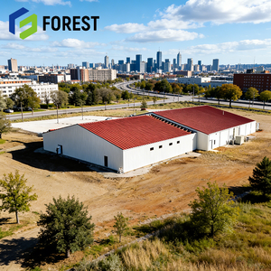 Puerta Enrollable Automática de Metal para Almacén de Comercio Electrónico en Texas, Diseño Moderno, Acero Comercial con Viga en I - Product Image 1