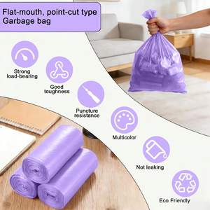 Sacs poubelles noirs jetables non parfumés en LDPE Huamaohengchun, 22 pièces, pour salle de bain, cuisine, chambre et salon - Product Image 3