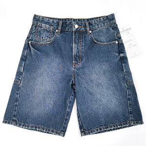 Suministro de fábrica, pantalones cortos de mezclilla Retro de verano con estilo para mujer, pantalones cortos de mezclilla informales holgados, pantalones cortos Vintage de verano - Product Image 1