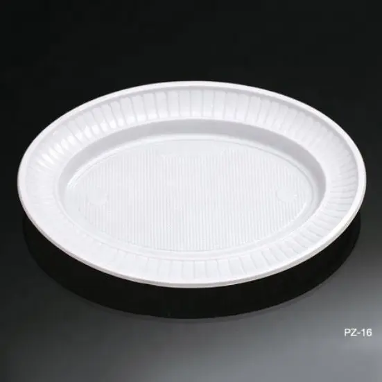 Xăng Đan Nữ Hàng Mới Về 2021 Đồ Dùng Tiệc Đĩa Melamine Ăn Trưa Bằng Nhựa Hình Bầu Dục 22Cm Cho Đám Cưới