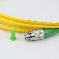 Kabel Patch Cord Fiber Optik UPC-APC Singlemode 1 Core 2mm/3mm SC dengan Jaket PVC/LSZH, Panjang Dapat Disesuaikan