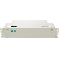 24-Port 48 Core 2U rak pasang Convex ODF Fiber Patch Panel | LC Mode tunggal, pre-loaded dengan kuncir & adaptor
