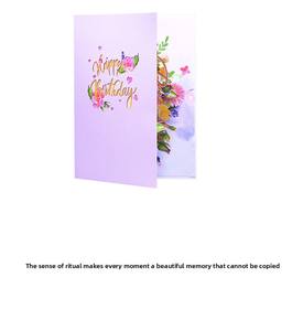 การ์ดอวยพรวันเกิดแบบป๊อปอัปกระดาษ3D พร้อมซองอุปกรณ์สำหรับงานเลี้ยงฉลองวันเกิด - Product Image 2