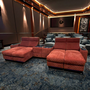 Moderno e minimalista divano letto convertibile con schienale regolabile per soggiorno accento posti a sedere & cuccette mobili - Product Image 4