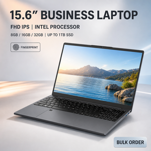 แล็ปท็อปธุรกิจ OEM ขนาด 15.6 นิ้ว Intel N5095 แรม 8GB 16GB 32GB ความจุ 128GB 256GB 512GB 1TB SSD หน้าจอ FHD IPS สำหรับธุรกิจ ขายส่ง - Product Image 1