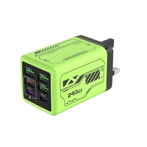 <span class=keywords><strong>Cargador</strong></span> USB de 240W <span class=keywords><strong>con</strong></span> 6 Puertos Tipo C, <span class=keywords><strong>Carga</strong></span> Súper Rápida para Teléfono Móvil, Adaptador de <span class=keywords><strong>Carga</strong></span> USB PD3.0, Enchufe EU/UK/US - Product Image 3