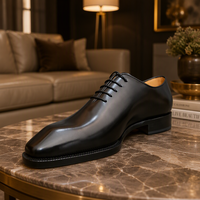 Chaussures habillées pour hommes Blake Goodyear Oxford en cuir véritable italien, avec semelle extérieure en cuir, pour le bureau et les occasions formelles