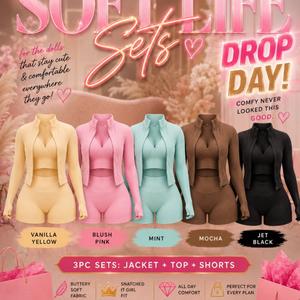 Set Estivo <span class=keywords><strong>di</strong></span> Alta Qualità per Donna: Giacca con Zip a Manica Corta, Fascia per Capelli e Pantaloncini, Completo Sportivo Personalizzato <span class=keywords><strong>in</strong></span> Due Pezzi - Product Image 1