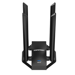 WiFi6 5G tripla banda CF-975AX 5400Mbps <span class=keywords><strong>WiFi</strong></span> 6 di rete Dongle tipo C <span class=keywords><strong>a</strong></span> USB3.0 cavo di estensione <span class=keywords><strong>USB</strong></span> <span class=keywords><strong>WiFi</strong></span> adattatore - Product Image 2
