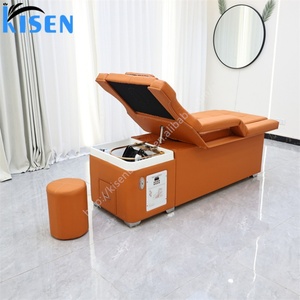 KISEN Foldable Electric Spa Shampoo <b>Bed</b> with Water Circulation for Hotels Gyms Outdoor Pedicure & Hair Wash Station Massage <b>Bed</b> - Product Image 4
