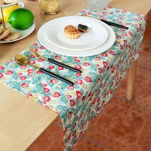 Hochwertiges Baumwoll-Krepp-Geschirrtuch Serviette Individuell Digital Bedruckt Blumenmuster Modern Quadratisch Waschbar für Zuhause - Product Image 2