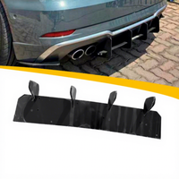 Diffuseur arrière noir brillant en Fiber de carbone en plastique de haute qualité pour Audi A3 S3 8V hayon 2017 2018 2019 2020