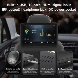 Monitores de reposacabezas para coche, pantallas tipo tablet, CarPlay inalámbrico, Android Auto, reproductor de video para asientos traseros, TV, FM, Bluetooth, HD táctil - Product Image 3
