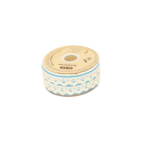 Nastro di pizzo Ilan 1,8 cm x 17 m colore crema per artigianato e decorazioni - Product Image 1