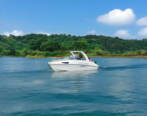 Fábrica de Yates China: Barco de Pesca de Lujo de 7.3m con Motor de 150HP en Venta - Product Image 1