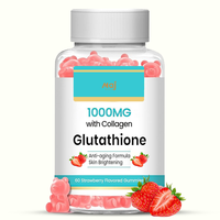 Complément alimentaire végétalien pour éclaircir la peau, anti-âge et antioxydant, à base de L-glutathion pur halal, en gummies, marque privée OEM