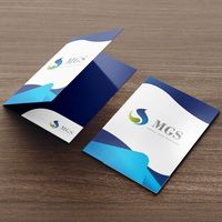 Carpetas de Negocios de Papel Recubierto Impresas Personalizadas, Bolsillos con Impresión Offset, Diseño de Logotipo/Gráfico Personalizado, Opciones de Estampado en Oro y Laminación