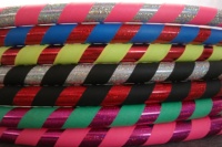 Cerceaux de fitness pour enfants – Cerceaux de voyage flexibles en plastique durable avec bande texturée pour la danse, les exercices de base et les fêtes