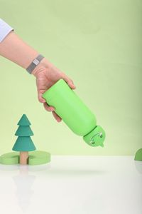 350ml 500ml Cute Cartoon Animal Silicone Lid Stainless Steel Eco-Friendly Double Wall Vacuum Insulated Kids <b>Bottle</b> 12-24 Hours - Product Image 6
