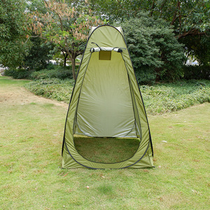 Foreign Trade Four-season Waterproof Camping Changing Toilet <strong>Tent</strong> Outdoor Portable Thickened Polyester 4 Ground Pegs - Product Image 1