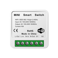 Interrupteur intelligent SIXWGH, relais, application Tuya Smartlife, commande vocale Google Home/Alexa, prend en charge les interrupteurs muraux bidirectionnels, max 16A 240V IP22