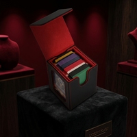 Étui vertical en cuir PU pour cartes TCG, design à double fenêtre, capacité de rangement de plus de 100 cartes pour jeux de société