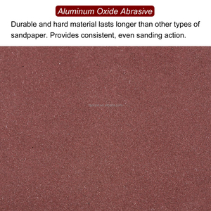 Carta vetrata abrasiva resistente 230*115mm con 14 fori quadrati in ossido di alluminio rosso fogli leviganti <span class=keywords><strong>per</strong></span> levigatura <span class=keywords><strong>levigatrice</strong></span> legno - Product Image 6