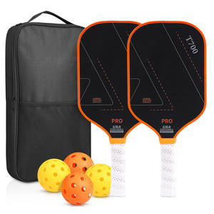 Noyau en nid d'abeille approuvé par Usapa Balle de cornichon thermoformée en fibre de verre personnalisée Pickelball Pickleball <span class=keywords><strong>Raquette</strong></span> Pagaie personnalisée Lot de 4 - Product Image 6