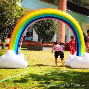<b>Inflatable</b> Rainbow Cloud Shape Water Float 160x90cm Outdoor Beach Resort Playground Equipment - Product Image 1